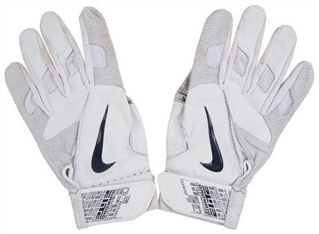 2011 Alex Rodriguez Game Used & Signed Nike Batting Gloves Used For Career Home Run #615 (MLB Authenticated & Rodriguez LOA)